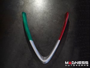 Alfa Romeo Stelvio Front V Shield Grill Frame - Carbon Fiber - Italian Theme - Feroce Carbon